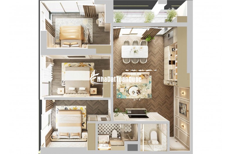 Căn hộ view biển-sân Golf dự án NEWTOWN DIAMOND ĐÀ NẴNG 3PN GIÁ 7.1 TỶ